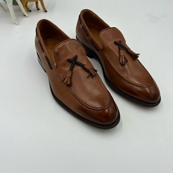 Men’s Brunomagli leather loafers size 8, made in Italy - Picture 2 of 11